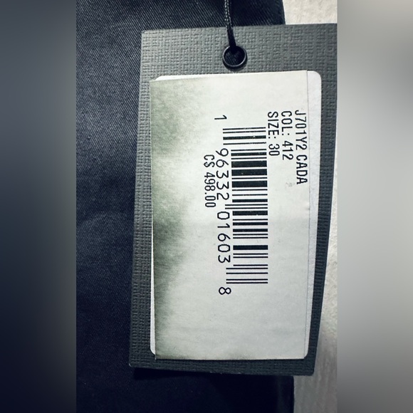 John Varvatos Coated Pants Navy Sz 30, JV701 J701 NEW NWT REG $368 - Picture 4 of 4